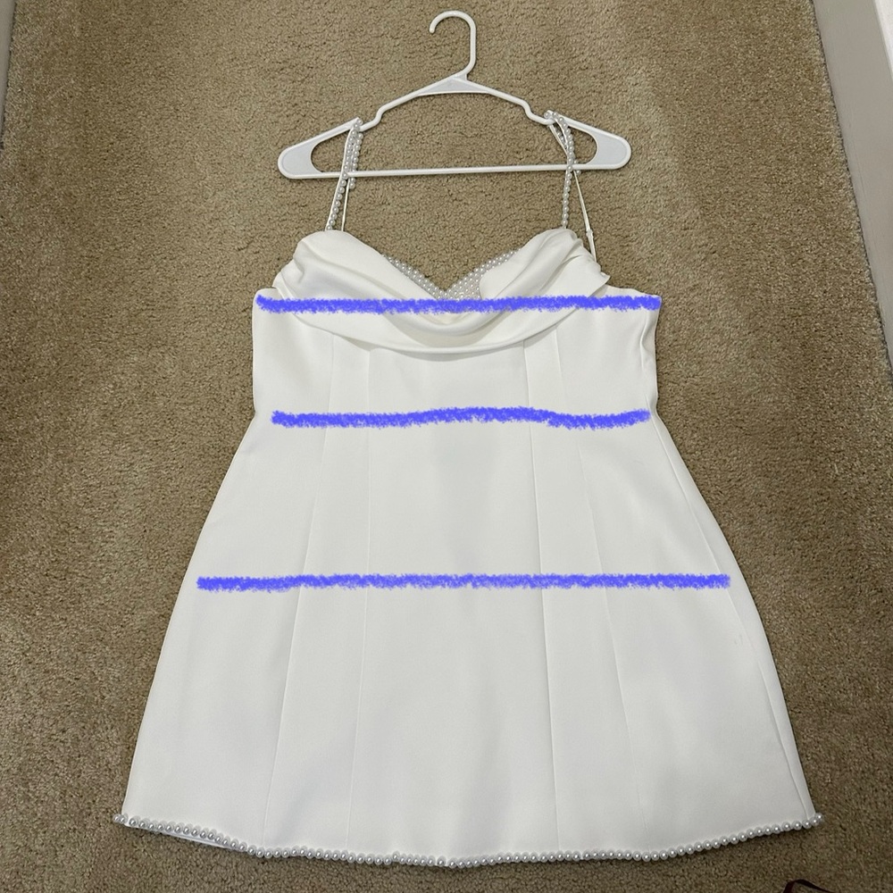 Meshki Liliane Suiting Mini Dress - Ivory (Preferred Fibres) - Picture 11 of 11